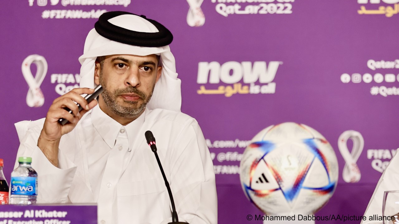 Der Turnier-Geschäftsführer der Fußballweltmeisterschaft 2022 in Katar, Nasser al-Khater (Foto: AA/picture-alliance)