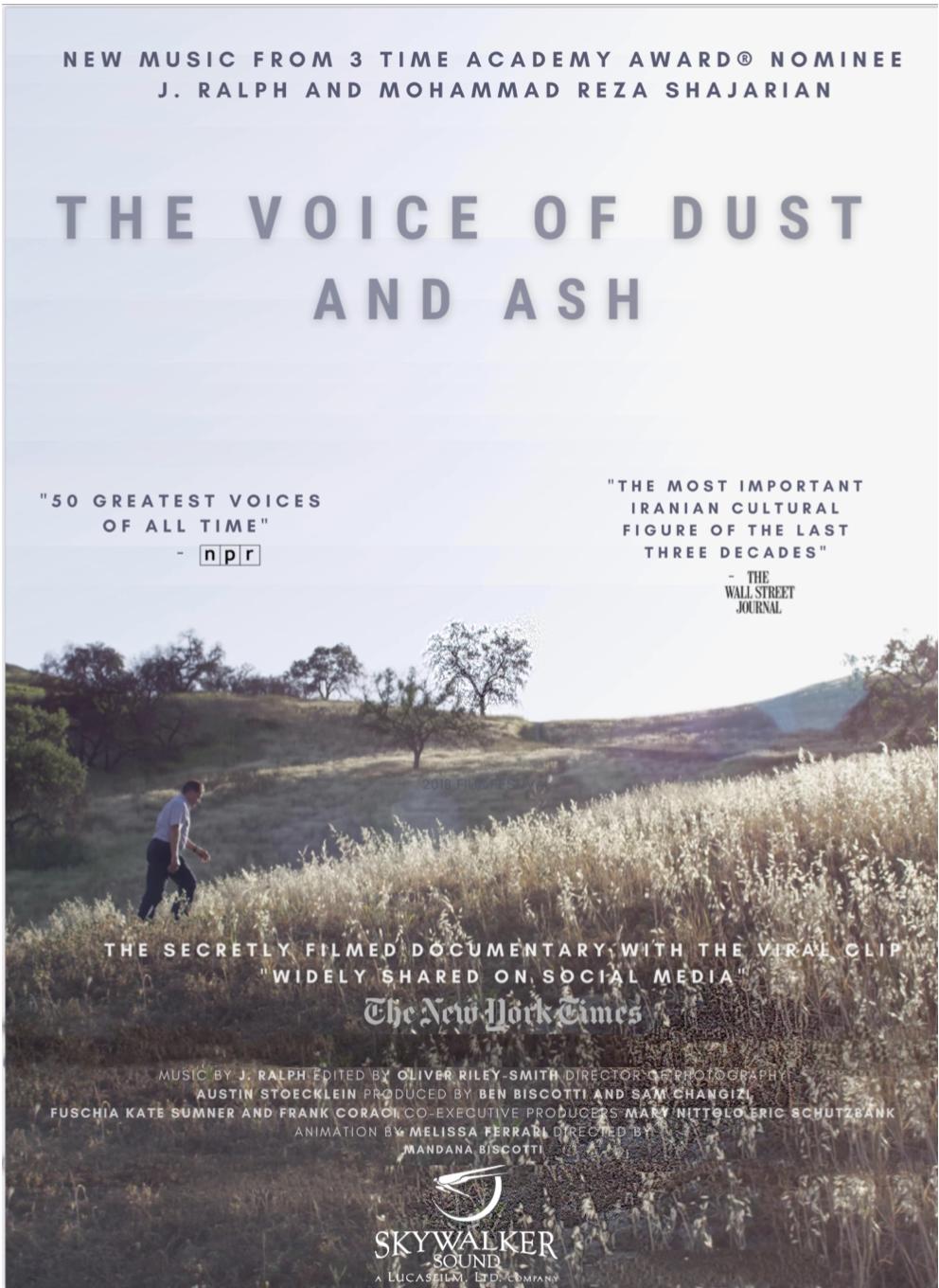 Filmposter von "The Voice of Dust and Ash" (Quelle: Matilda Film Productions)