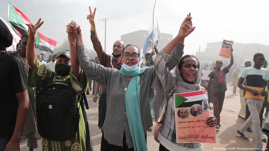 Pro-Demokratie-Gruppen demonstrieren in Khartum, Oktober 2022 (Foto: AP Photo/picture-alliance)