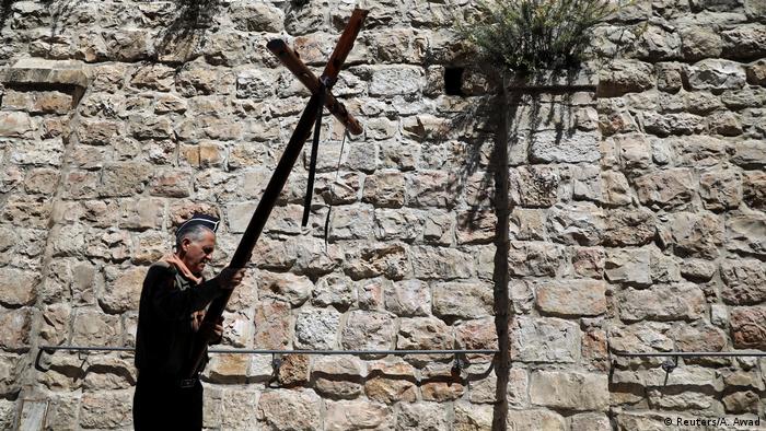 Christlicher Pilger in Jerusalem; Foto: Reiuters/A.Awad