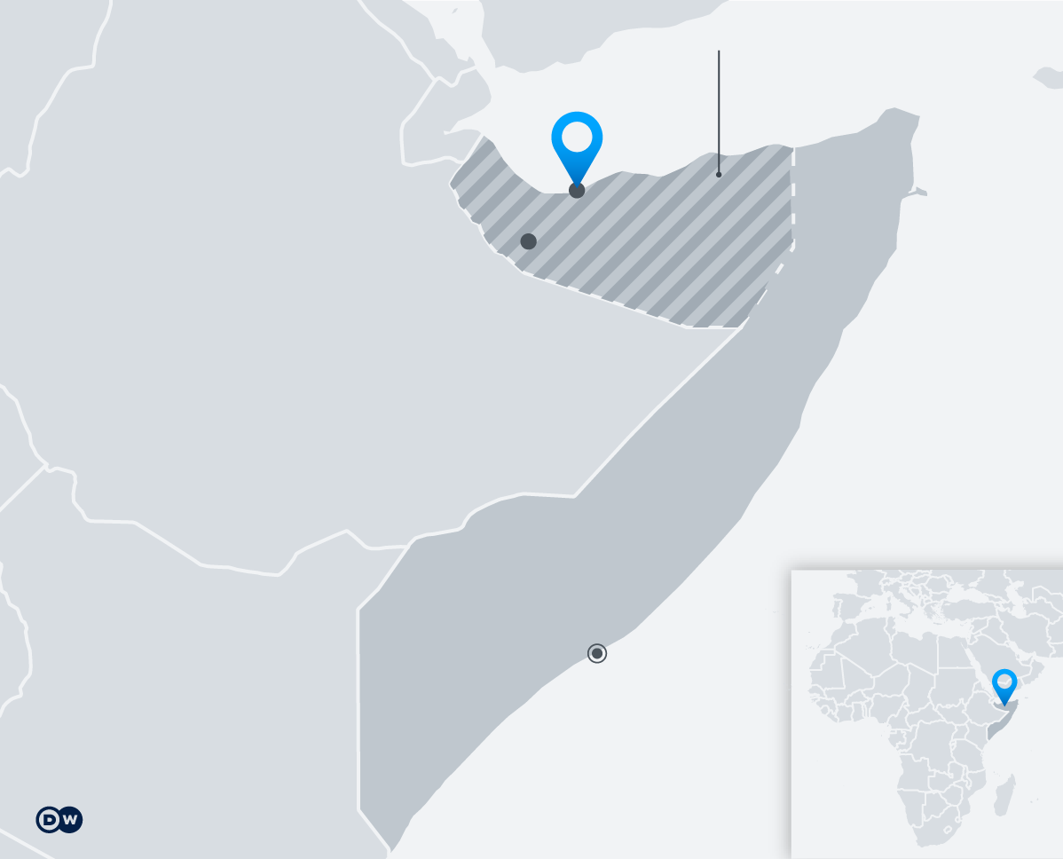 Grafik Karte von Somaliland; Quelle: DW