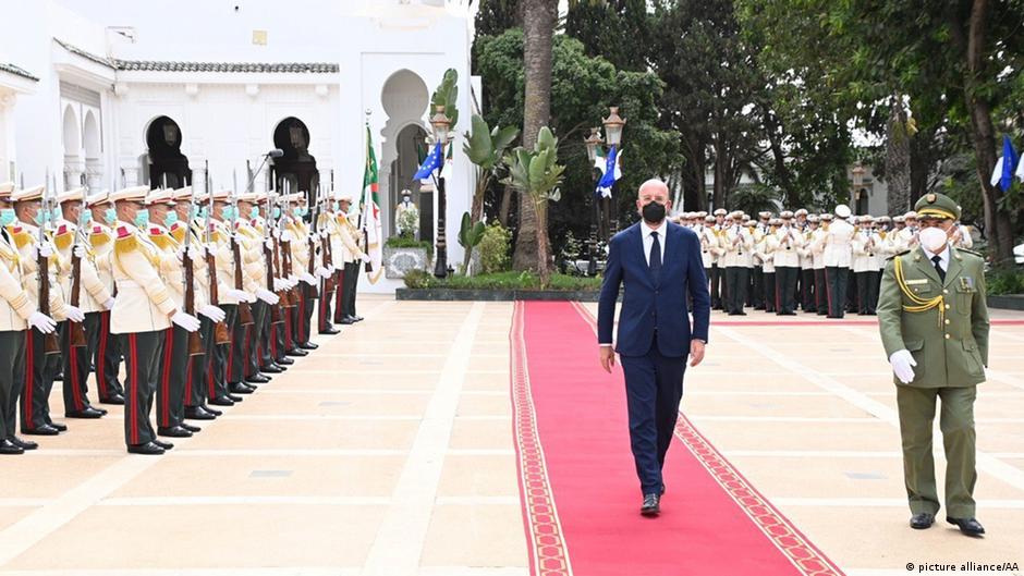 EU Council President Charles Michel during a visit to Algiers, September 2022 (image: picture-alliance/AA)