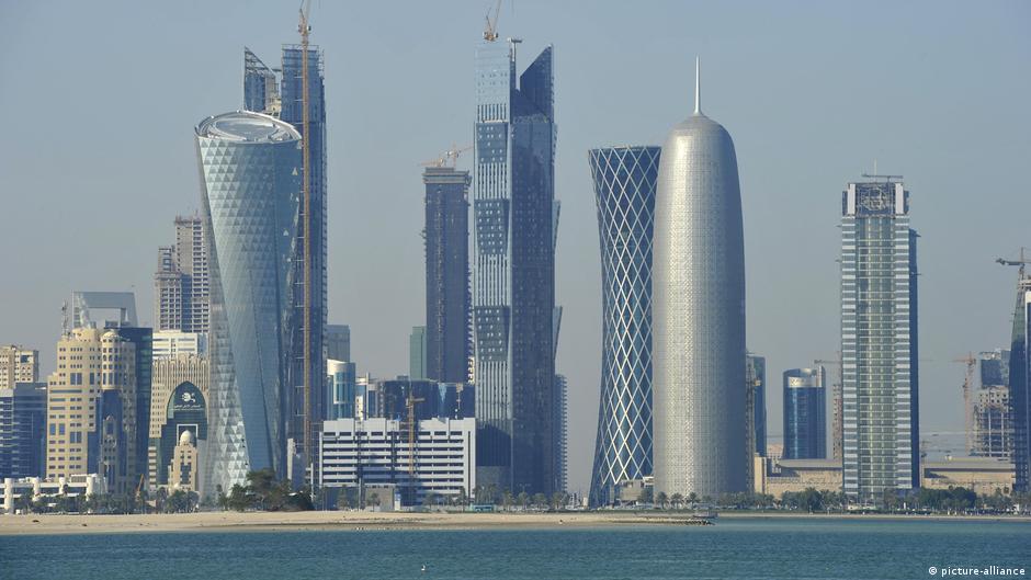 ناطحات السحاب في الدوحة - قطر. Die Skyline von Doha, Katar; Foto: picture-alliance