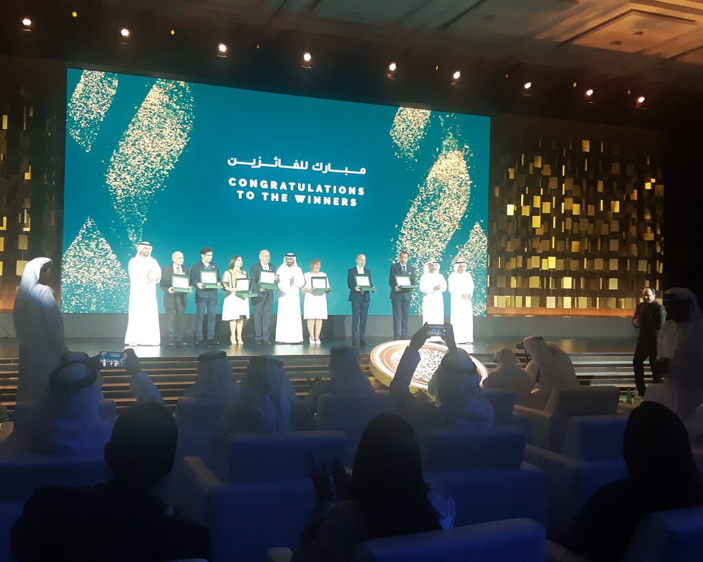  تحظى جائزة الشيخ زايد بمكانة عالمية - أبو ظبي. Verleihung der Sheikh Zayed-Buchpreise auf der Buchmesse in Abu Dhabi; Foto: Claudia Mende