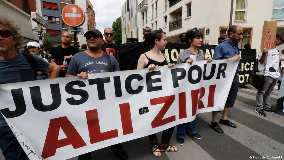 Protesters called for 'Justice for Ali Ziri' at a demonstration in Paris in June 2017 (image: Francois Guillot/AFP)