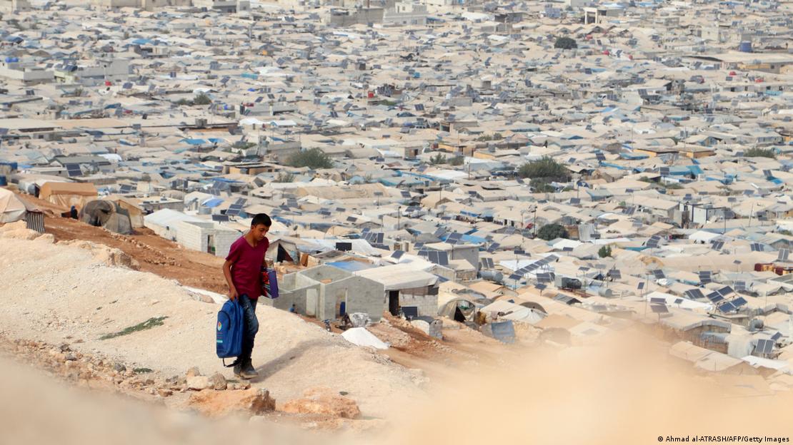 Knapp drei Millionen Menschen im Norden Syriens sind von Hilfslieferungen abhängig; Foto: Ahmad al-ATRASH/AFP/Getty Images 