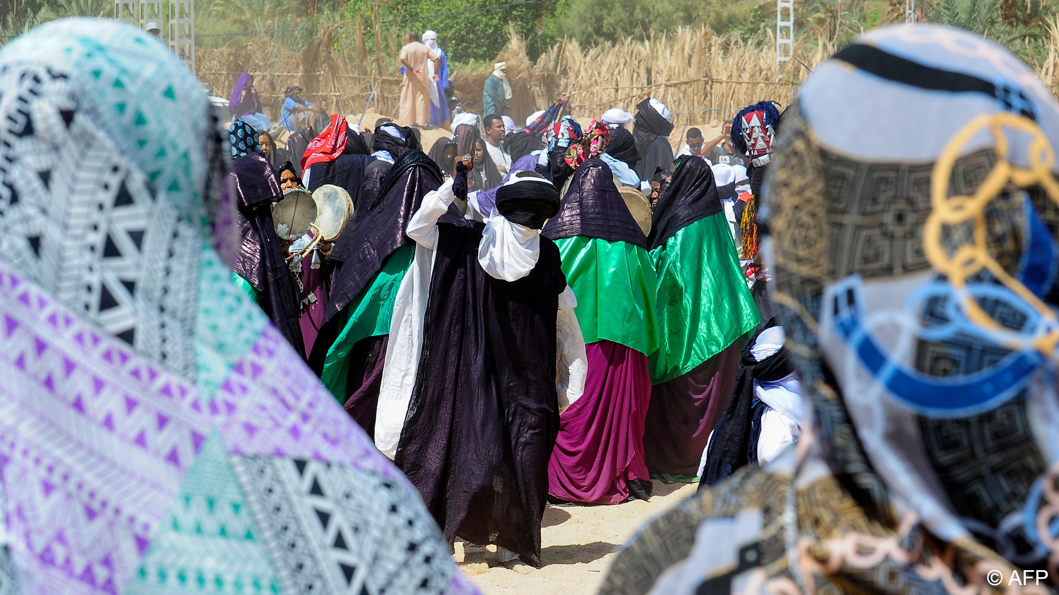 The festival marks the time, three millennia ago, when two tuareg tribes, the El Mihane and Zelouaz, put an end to a war between them (image: AFP)