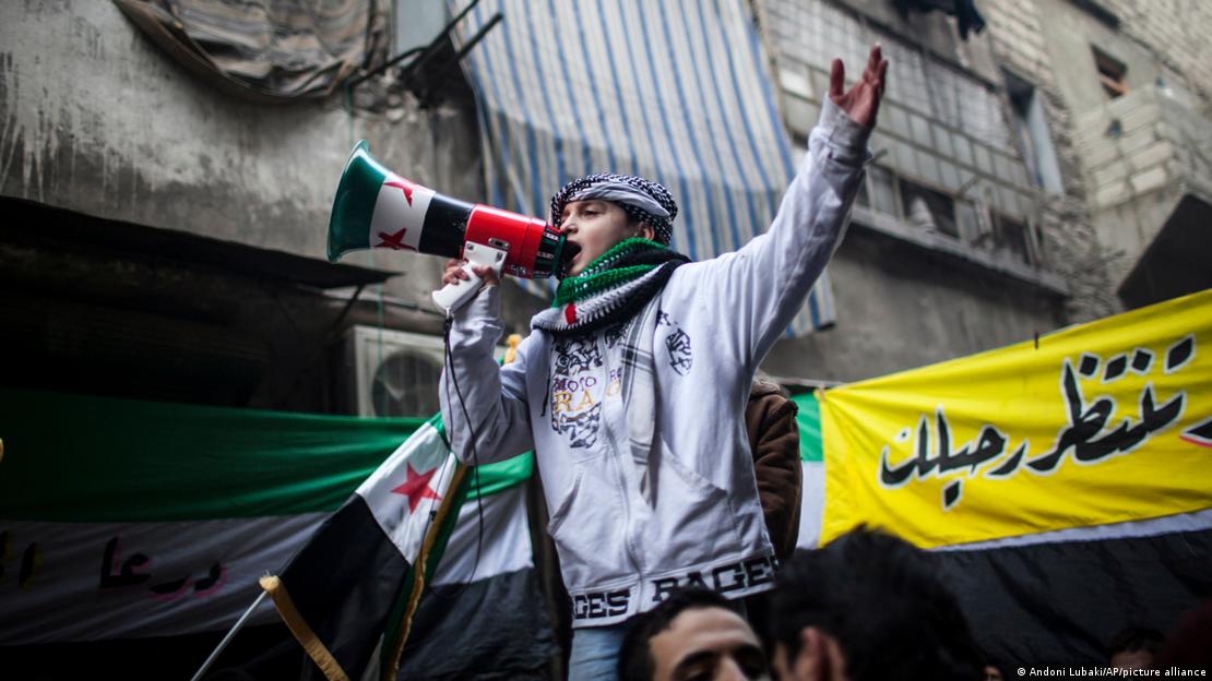 Syrische Revolution in 2011; Foto: Andoni Lubaki/AP/picture alliance 