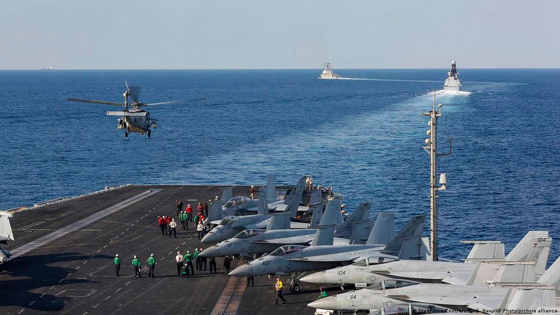 US aircraft carrier in the Middle East in November 2019 (image: Stephanie Contreras/U.S. Navy/AP Photo/picture alliance)