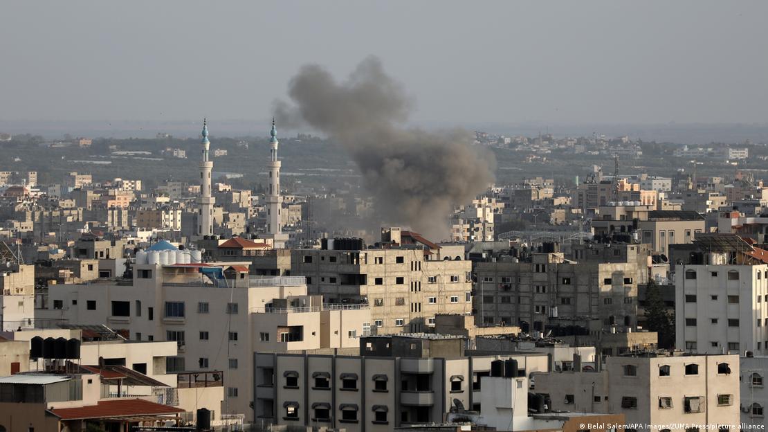 Gaza-Stadt im Mai 2023: Fünf Tag dauerte die erneute EskalationBild: Belal Salem/APA Images/ZUMA Press/picture alliance 
