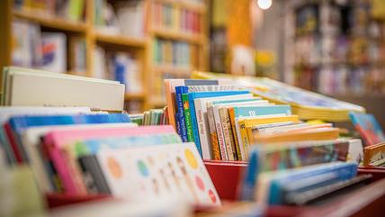 Colourful children book in different languages 