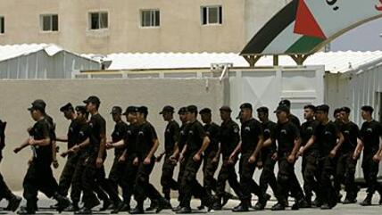 Mahmoud Abbas's Palestinian army (photo: AP)