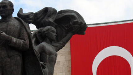 Statue Mustafa Kemal Atatürks in Ankara; Foto: AP