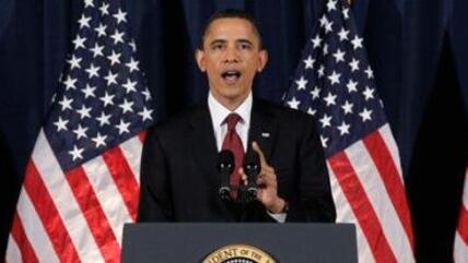 US president Obama during his speech on Libya at the National Defense University in Washington (photo: dapd)