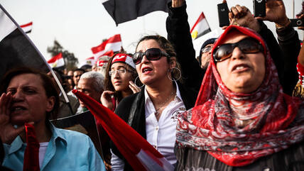 Proteste gegen die Muslimbruderschaft in Kairo, Foto: picture-alliance/landov