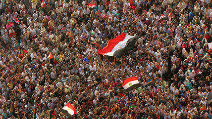 مظاهرة في ميدان التحرير في القاهرة. Reuters