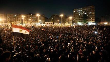 مئات الآلاف تظاهروا في مصر احتجاجاً على سياسات الرئيس محمد مرسي في نوفمر 2012. د أ ب د