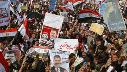 Mass rally of supporters of President Morsi in Cairo (photo: AFP/Getty Images)