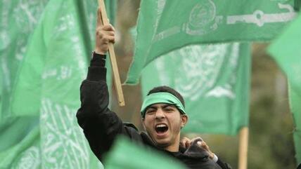 علم حماس في غزة الصورة رويترز 