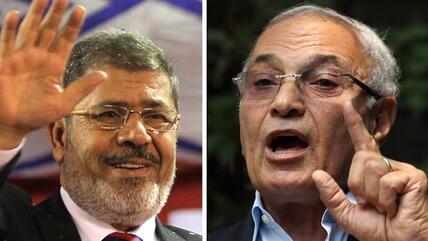 نتيجة الجولة الأولى من انتخابات الرئاسة المصرية  ليس مصادفة مرسي وشفيق  