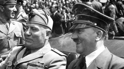 Hitler and Mussolini June 1940 (source: Wikipedia)