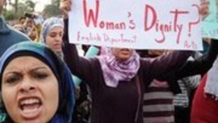 Frauendemonstration in Kairo; Foto: Hossam Ali/AP/dapd