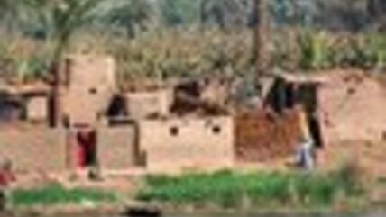 قرية على ضفة النيل، الصورة: أ ب