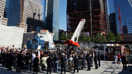 Memorial service at Ground Zero (photo: AP)
