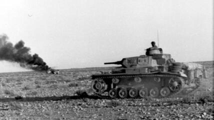 German tank in the desert during Nazi Germany's Africa Campaign (photo: Bundeswehr Archive)
