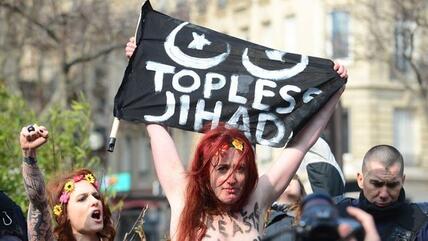 Femen campaign 'Topless Jihad Day' (photo: picture-alliance/abaca)