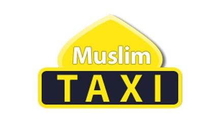  صورة عن شعار التاكسي الإسلامي . muslimtaxi.de