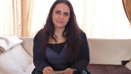 Gamze Kubasik, Tochter des NSU-Mordopfers Mehmet Kubasik, Foto: A. Grunau/DW