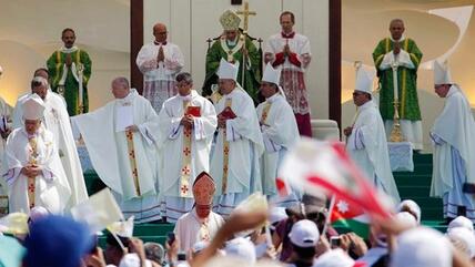 Messe des Papstes in Beirut; Foto: Reuters