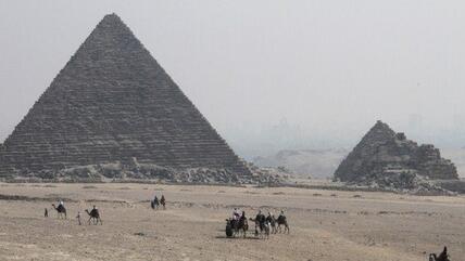 The pyramids in Gizeh (photo: AP)