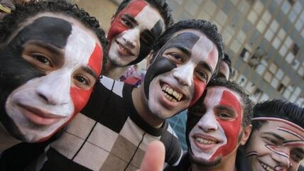 teenagers in Cairo (photo: AP)