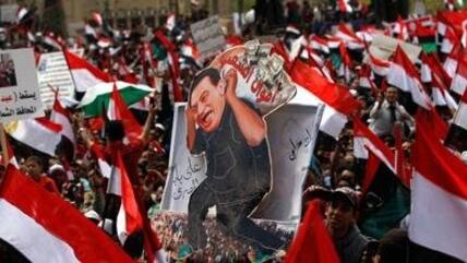 Anti-Mubarak-Demonstration; Foto: dapd
