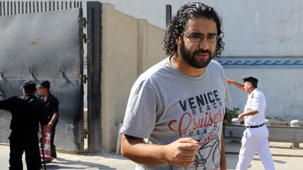 Der ägyptische Blogger und Aktivist Alaa Abdel-Fattah; Foto: picture-alliance/dpa