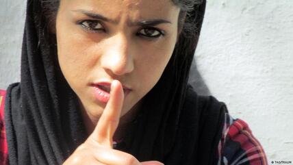 A still from the documentary 'Sonita' about an Afghan female rapper, directed by Rokhsareh Ghaem Maghami.