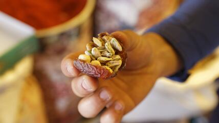 Date stuffed with pistachios, Gaziantep, Turkey (photo: imago/Westend61) Recognised by UNESCO: "In Gaziantep, gastronomy is synonymous with festivals, intercultural dialogue and social cohesion".