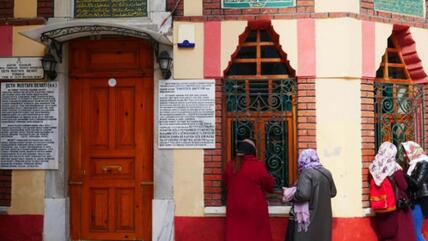 Sufi shrine to Mustafa Devati in Istanbul.