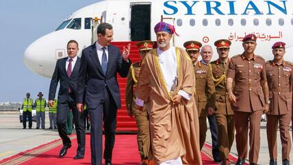 رئيس النظام السوري بشار الأسد في زيارة إلى دولة سلطنة عمان.