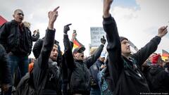 Far right demonstrators "We for Germany" in central Berlin 2021