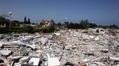 Ruinen der geräumten israelische Siedlung Rafiah Yam im Gazastreifen (2005)