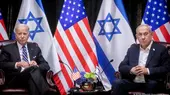 Ernste Mienen, unterschiedliche Ansichten: US-Präsident Joe Biden und Israels Premier Benjamin Netanjahu (hier bei einem Treffen im Oktober 2023)