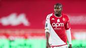 Monaco's Mohamed Camara wears a shirt with an LGBTQ+ rainbow badge covered up during a match between AS Monaco and Nantes, 19 May 2024