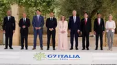 G7, aber neun Teilnehmer? Richtig, die EU-Vertreter Charles Michel (li.) und Kommissionspräsidentin Ursula von der Leyen (re.) gehören offiziell dazu