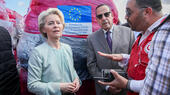 Ursula von der Leyen in Egypt with the Governor of North Sinai Mohamed Abdel-Fadil Shousha