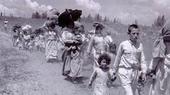 Palästinensische Flüchtlinge während der Nakba; Foto: Public Domain