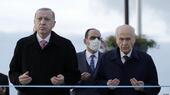 Flirting with nationalist support: Erdogan with MHP leader Devlet Bahceli (photo: DHA)