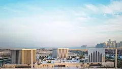 بيت العائلة الإبراهيمية في أبوظبي - الإمارات. Überblick Über das Abrahamic Family House in Abu Dhabi Foto AFH